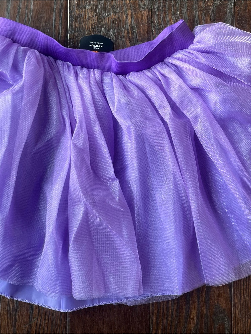 Lilac Mini Tulle Skirt with Elastic Waist